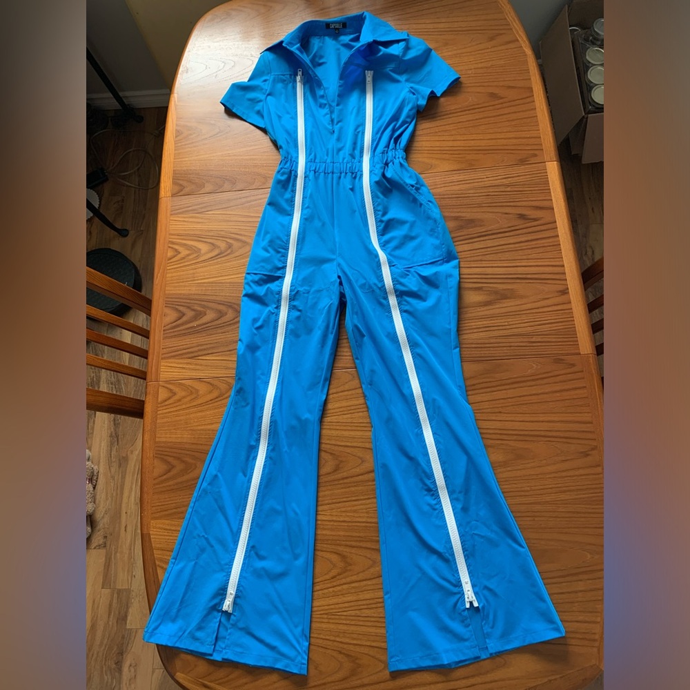 Capsulle Front Zip Up Jumpsuit Size Medium